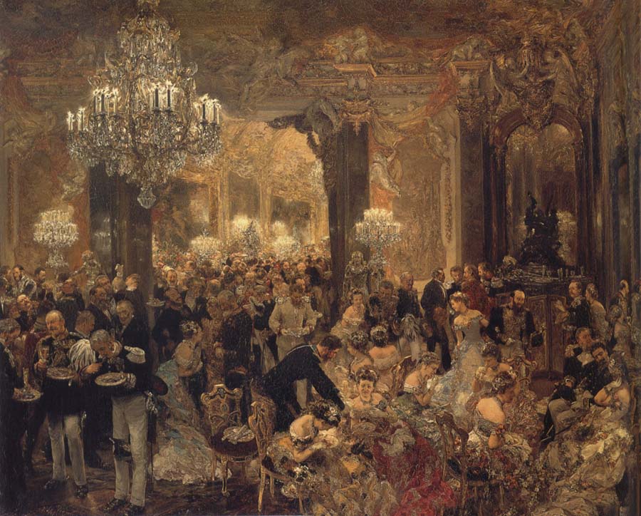 Adolph von Menzel Ball Supper